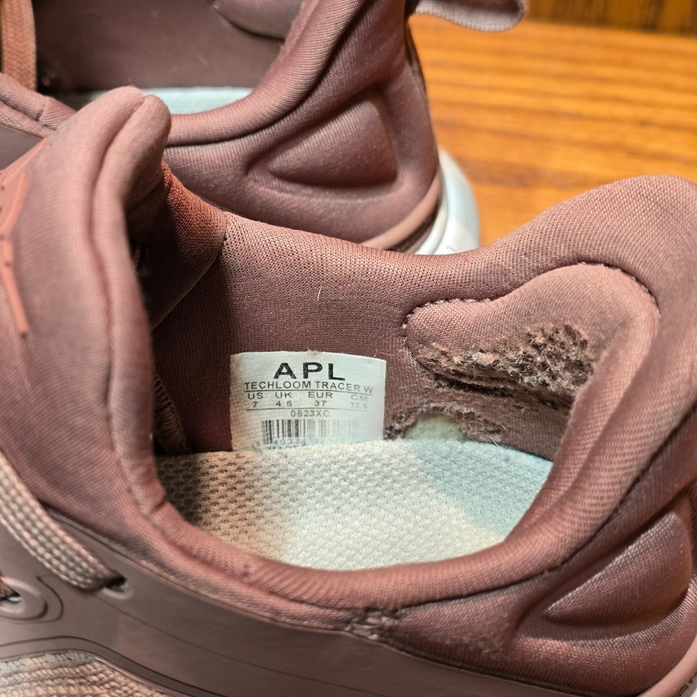 APL Womens Techloom Tracer Running Shoes Sneakers Pink Knit Lace Up Size 7 - Picture 10 of 10